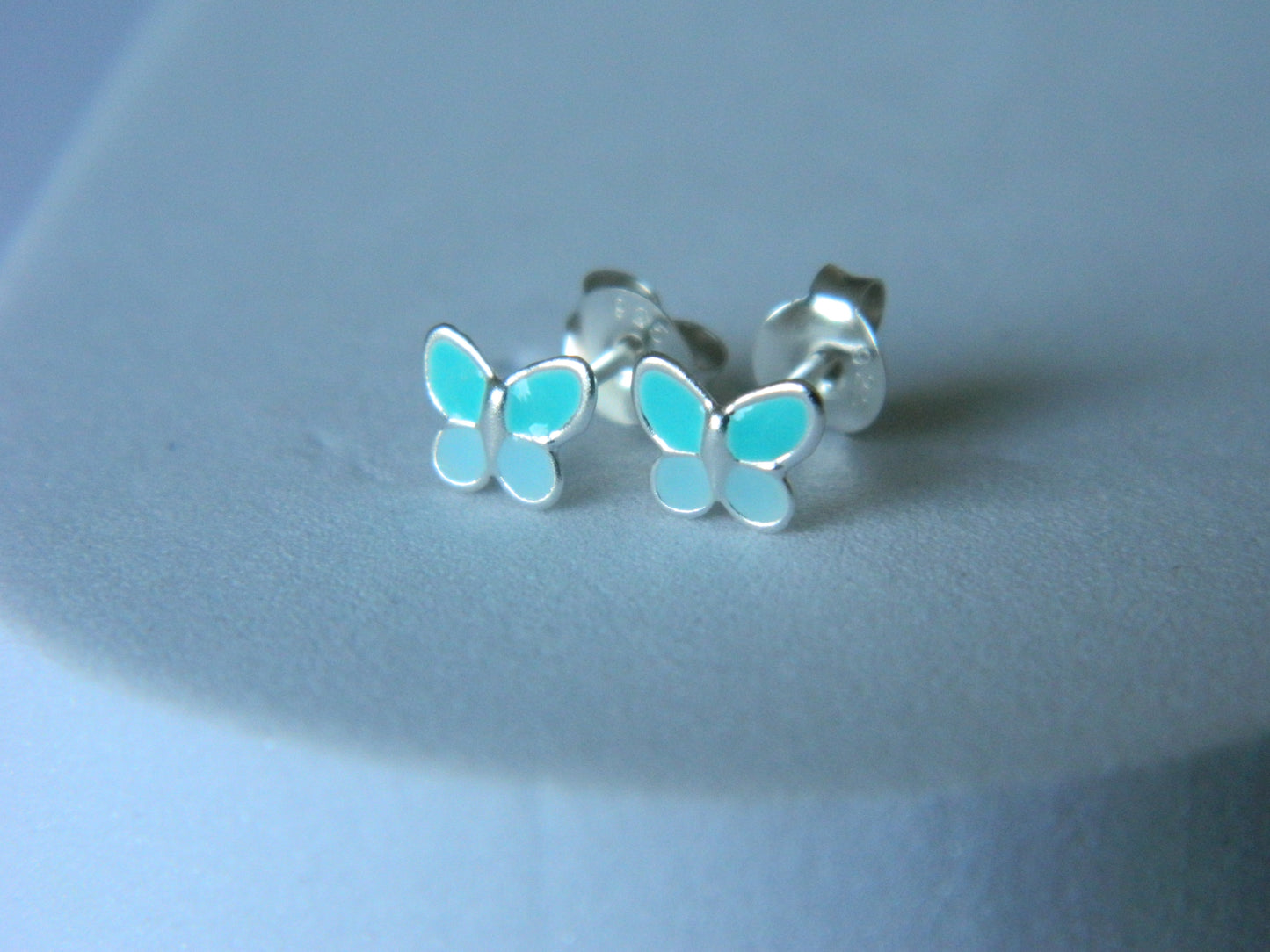 Blue Butterfly Studs.