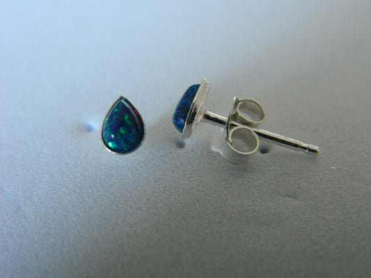 Peacock Green Studs.