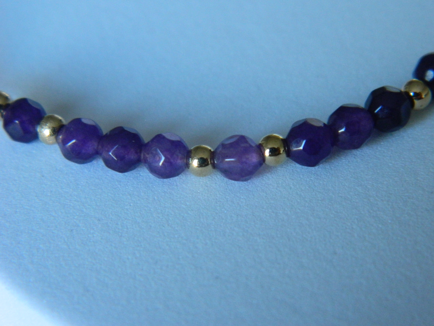 Beaded Wish Bracelet-Purple.