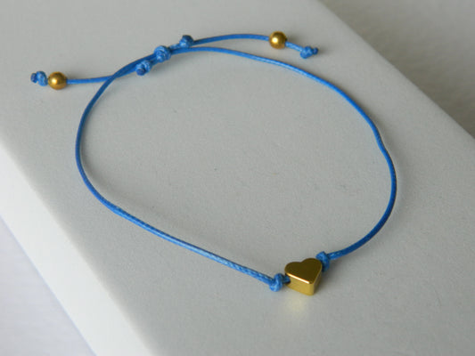 Heart Wish Bracelet-Blue.