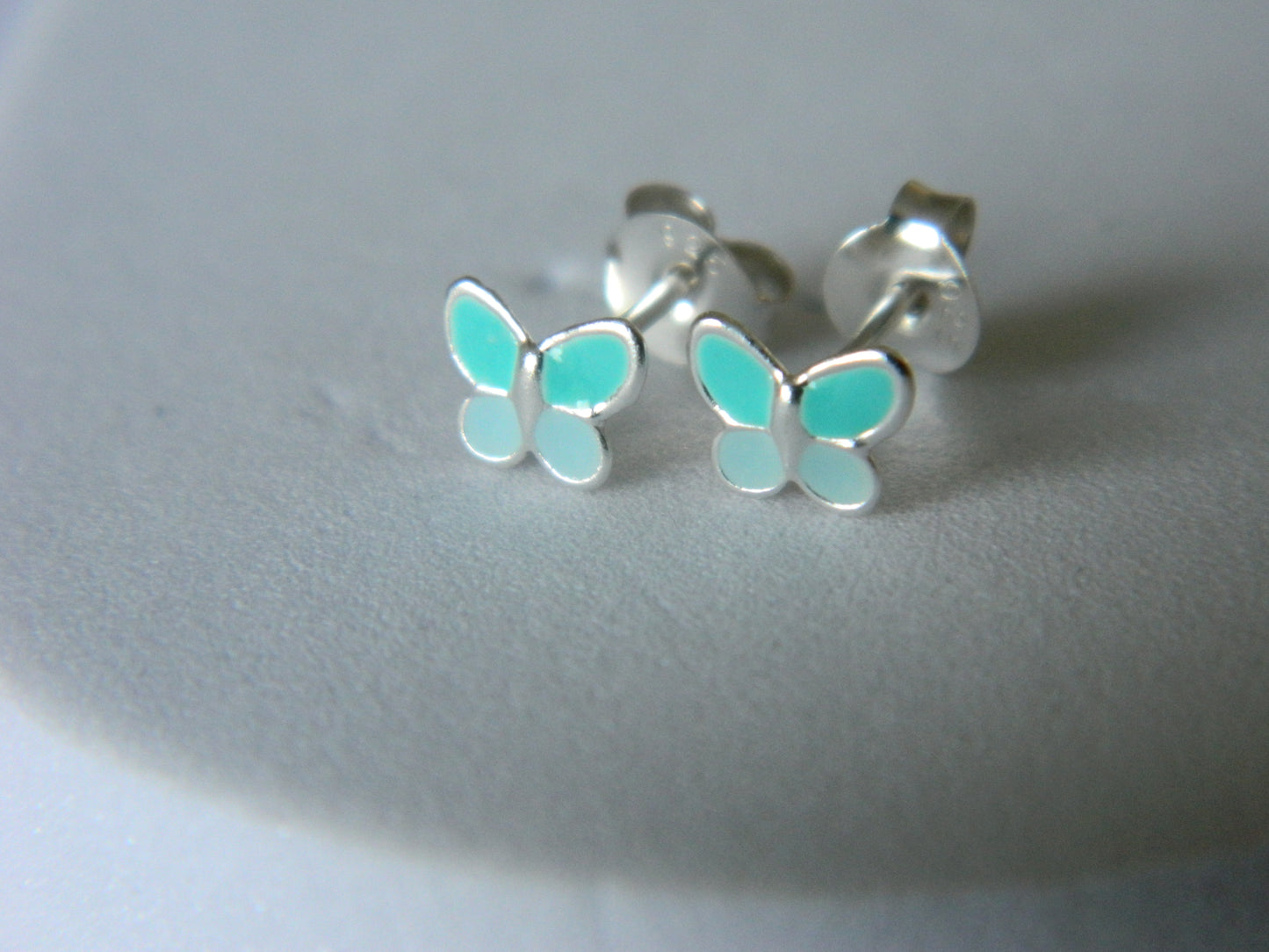 Blue Butterfly Studs.