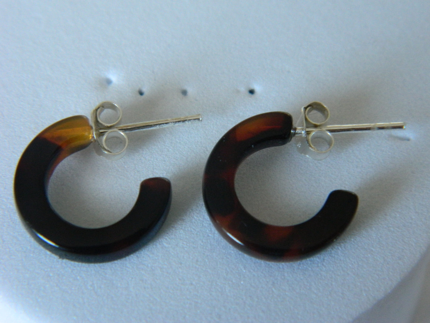 Acrylic Half Hoop- Tortoise Shell- Small