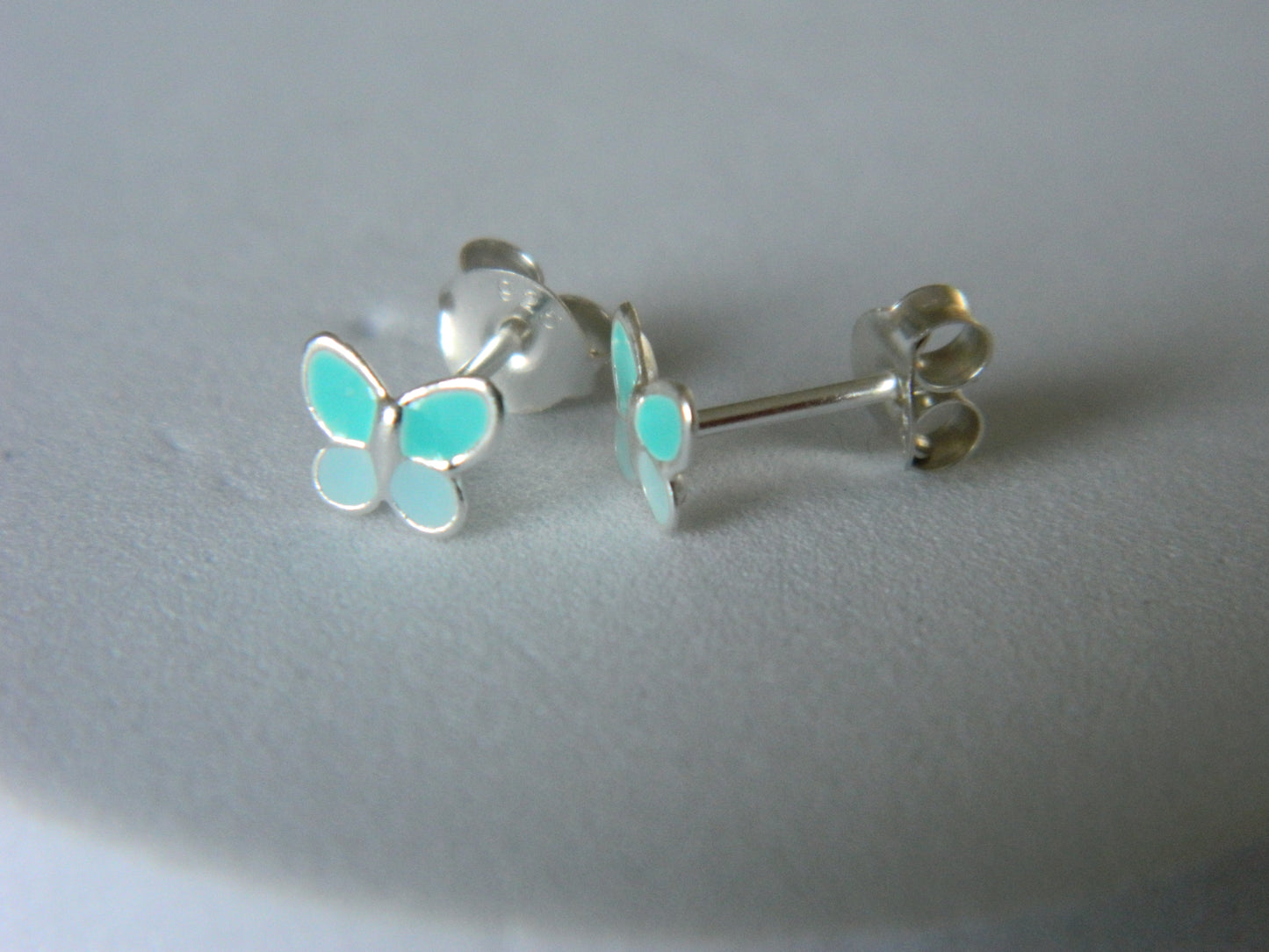 Blue Butterfly Studs.