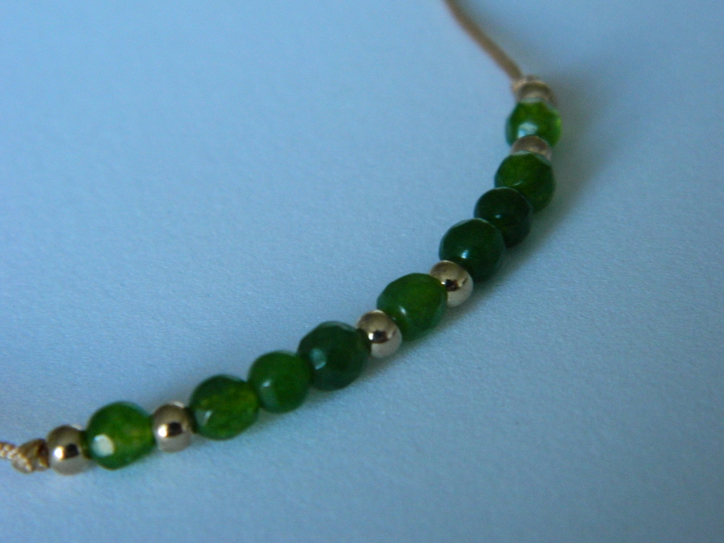 Beaded Wish Bracelet-Green