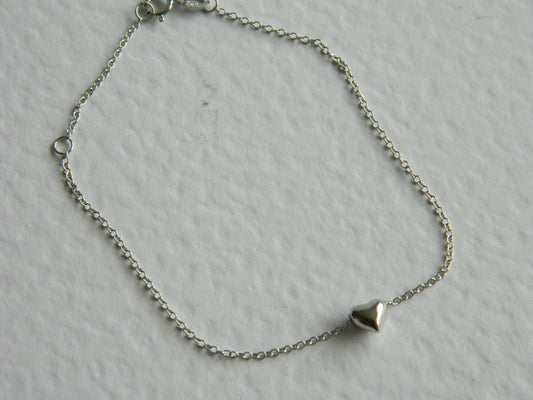 Harriet Heart Bracelet-Silver.