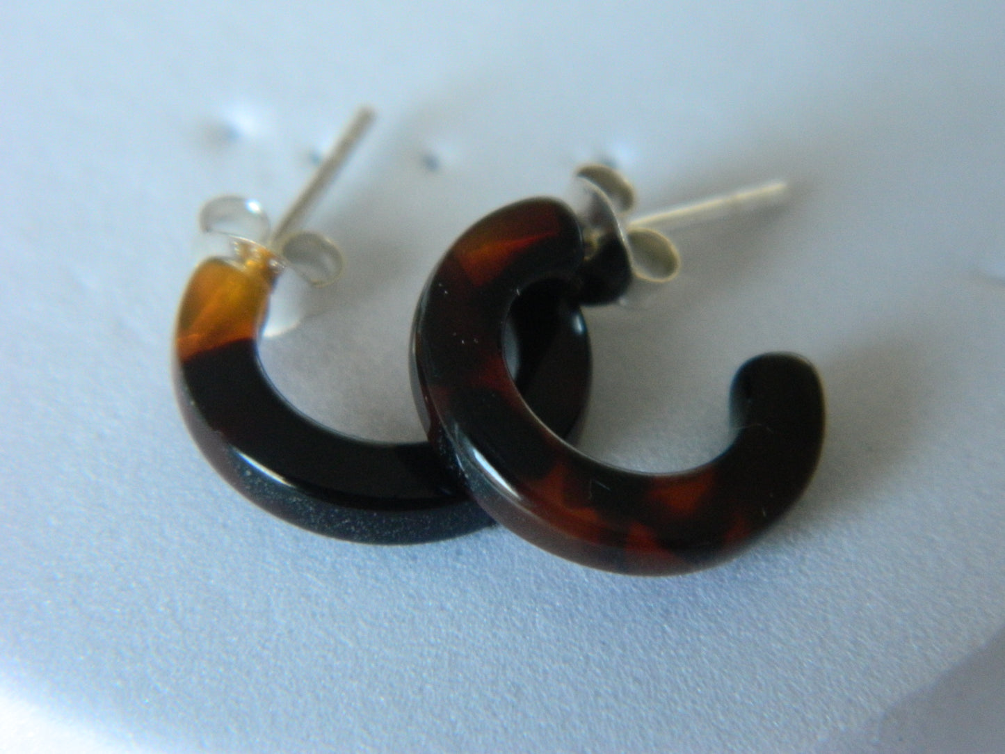 Acrylic Half Hoop- Tortoise Shell- Small