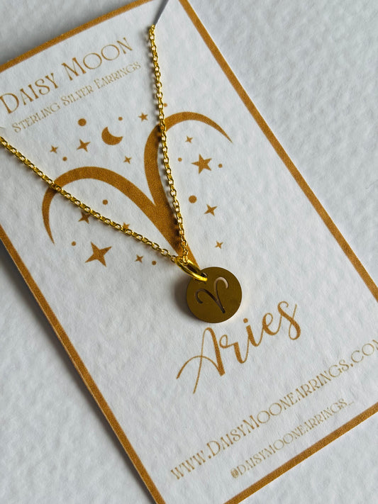 Aries Star Sign Necklace.