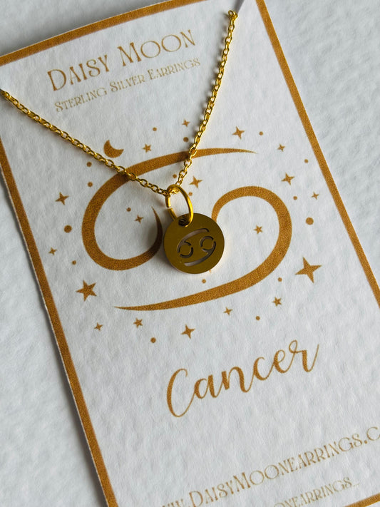 Cancer Star Sign Necklace.