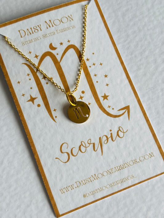 Scorpio Star Sign Necklace.