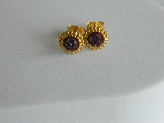 Tara Studs-Purple.