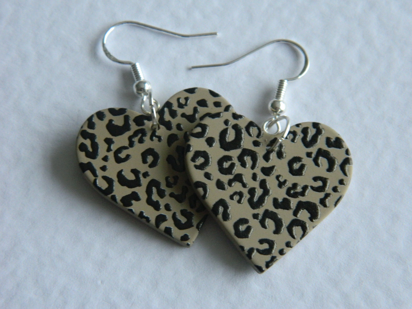 Lilly- Leopard Heart Dangles.