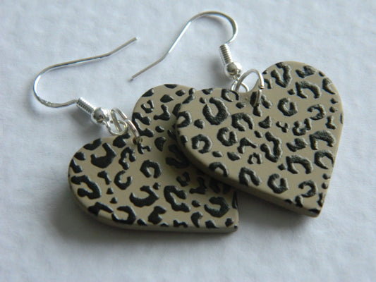 Lilly- Leopard Heart Dangles.